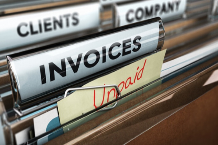 How can you recover debt for unpaid customer invoices?